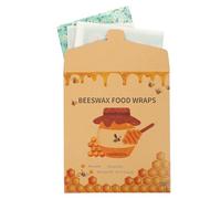 COHEALI 3pcs Reusable Beewax Wrap Food Preservation Cloth with Cotton Material, Sustainable Wax Cloth for Cake Preservation and Butter Wrap, for Back to School Decorations and Eco-Friendly