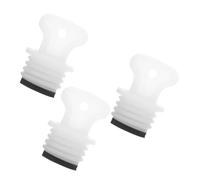 COHEALI 3pcs Rubber Hot Water Bottle Bung Replacement Caps Easy to Use White Stoppers for Hot Water Bottles Portable for Adults