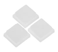 COHEALI 3pcs Silicone Lab Stopper for 10mm Quartz or Glass Cuvette Thickened Edge, White Cap Cover Preventing Debris and Providing Tight Sealing for Chemistry Experiments and Laboratory