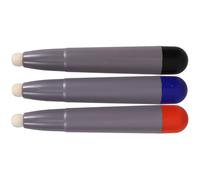 COHEALI 3pcs Whiteboard Capacitive Screen Touch Pens with Felt Tips, Portable Precision Stylus Set for Electronic Whiteboard and Touchscreen Devices, Red Blue Black