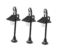 COHEALI 3pcs Wireless Black Lantern Shape Book Light Made of Abs, Versatile Lighting for Dollhouse Room and Miniature Scene Decoration, Classic Design for Library and Diorama Accessories