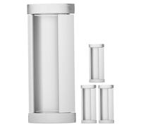 COHEALI 4 Pcs Hidden Recessed Flush Pull Handles for Sliding Pocket Doors Aluminum Alloy Small Invisible Door Pulls with 96mm Hole Spacing Suitable for Wardrobe