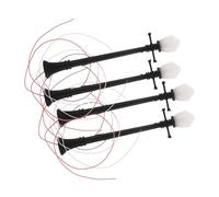 COHEALI 4 Pcs Miniature Street Lamp Model with Double-headed LED Light, Abs Material, Easy Installation, Elegant Design for Miniature Landscapes and Gardens