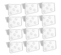 COHEALI 40Pcs Adjustable Clear Refrigerator Dividers Retractable Plastic Fridge Door Organizers Space-saving Storage Separators for Kitchen Shelves and