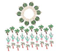 COHEALI 40pcs Hawaii Style Enamel Charms for DIY Jewelry Making Unique Pendant Accessories for Bracelets Necklaces and Crafts for Parties and Creative Projects