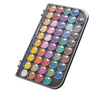 COHEALI 48-color Portable Watercolor Paint Set for Boys and Girls and Adults Multi-function Gouache Kit Palette for Travel and Daily Use