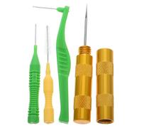 COHEALI 4pcs Airbrush Cleaning Brush Kit with Plastic and Metal Tools for Airbrush Cleaning and Maintaining Efficiency Maintenance