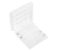 COHEALI 4pcs Battery Adapter Converter for Aaa to Aa Batteries Plastic Storage Box with No Tools Required for Remote Controls Lightweight and Sturdy