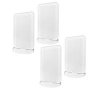 COHEALI 4Pcs Blank Acrylic Sublimation Display Stands with Base - DIY Heat Transfer Table Signs for Office, Restaurant, Wedding and Party Photo Decoration