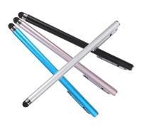 COHEALI 4pcs Capacitive Pencil Stylish Capacitive Stylus Beautiful Innovative Design Write on Screen Smooth Writing for Touch Screen Devices and Phones in Black Silver Pink Blue