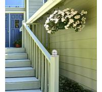 COHEALI 4Pcs Galvanized Metal Fence Post Caps Round Column Covers for 100Mm Square and Round Tubes, Iron Guardrail Accessories for Outdoor Fence Protection