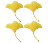 COHEALI 4pcs Ginkgo Leaf Shape Embroidery Thread Clothing Repair Stickers Good Hand Feel, for Clothing and Handicrafts, for Tailor Shop Or Shopping Mall Use Assorted Style