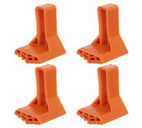 COHEALI 4pcs Ladder Foot Support Extension Ladder Feet Rubber Pads Fanshaped Lightweight Space Saving Replacement for Outdoor Activities and Cleaning