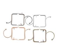 COHEALI 4pcs Metal O-Shaped Purse Handle Frame for Bag Making, Easy Installation and Resistant to Wear, Stylish and Elegant Design, for Shopping and Travel Handbag Repair Accessories