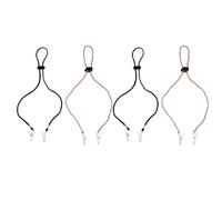 COHEALI 4pcs Napkin Holder Chain with Clips for Restaurants and Dental Clinic Polyester Napkin Chain Cord Long-lasting Use in Black and Yellow