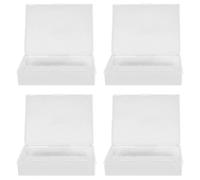 COHEALI 4pcs Plastic Playing Card Case with Damage Protection and Compact Storage for Trading Cards and Decks, Portable Holder Suitable for Home and Office Use