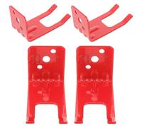 COHEALI 4pcs Red Heavy-Duty Fire Extinguisher Wall Mount Bracket Kit with Hanger for Home and Vehicle Safety