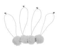COHEALI 4pcs Replaceable Cat Dangling Balls with Bells for Cat Trees Lightweight Interactive Hanging for Scratching Posts Easy to Install Replacement Play