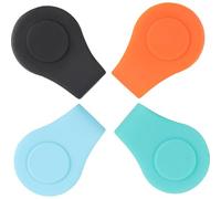 COHEALI 4pcs Silicone Golfs Hat Clips Small Golfs Ball Markers Magnetic Closure Attachable on Hat Unique Design Fashion Delicate Golfing Accessories for Course