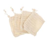 COHEALI 4pcs Soap Saver Bag Bathing Soap Pouch 5.5x4.3x1.2inch Producing Bubbles Can Be Hung Men Women for Shower Drawstring