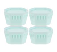 COHEALI 4pcs Tennis Racket Butt Badminton Racket Handle Covers Plastic Universal Compatibility Extends Racquet Lifespan Stylish Touch Fashionable Accent White for Indoor Racquet Sports