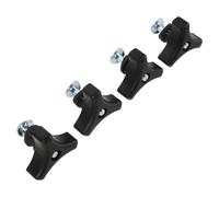 COHEALI 4pcs Walker Replacement Knobs Plastic Metal with Screw and Washer | Star-shaped Screw Knob with Textured Anti-slip Surface, Hand-tightened Design, for Home Repairs and Indoor Use