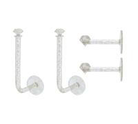 COHEALI 4pcs Wall Headdress Hook Non-Marking Glue Hair Rope Rack