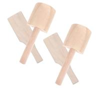 COHEALI 4pcs Wooden Clay Paddle Set for Pottery Tools with Smooth Surface Finish and Versatile Application, Unfinished Beige Clay Modelling Boards for Beginners and Studio Use