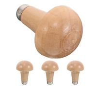 COHEALI 4pcs Wooden File Handles Ergonomic Graver Grip Replacement for Woodworking Sculpting Tools Comfortable Tool Handles for Home Office Factory Maintenance