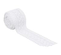 COHEALI 5 Yard/roll DIY Handmade Craft Supplies Lace Trim White Cotton Thread Softer Touch Can Be Cut Creative Elegant Beautiful for Clothing DIY and Quilting