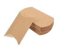 COHEALI 50 Pack Paper Pillow Favour Boxes, Lightweight Compact Candy Gift Boxes for Wedding Parties, Simple Elegant Small Containers for Sweets and Favours