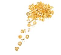 COHEALI 50pcs Antique Box Security Clasp with Lion Emblem Golden Retro Decorative Wine Box Handle Wear Resistant Plastic Material Elegant Closure on Ceremonial Occasions