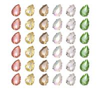 COHEALI 50pcs Crystal Claw Glass Rhinestones Teardrop Sew on Claw Rhinestones Lightweight Scratch Resistant Mixed Color for DIY Craft Shoes Garment Accessories Random Color