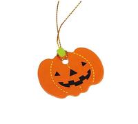 COHEALI 50pcs Kraft Paper Tags Halloween Treat Tags Halloween Pumpkin Gift Tags Halloween Hanging Tags with Holes Book Labels for Halloween Happy Halloween Tags Book Gifts pre-Cut Books