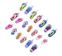 COHEALI 50pcs Mixed Color Mini Flop Slipper Charms Hanging Decor for DIY Jewelry Making Craft Pendant Ornaments Home Decoration Accessories