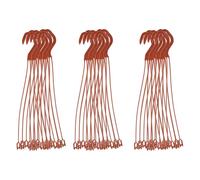 COHEALI 50pcs Plastic Hanging Planter Hooks for Balcony and Window Sill, Brown Sturdy Anti-Rust Garden Hooks That Hold Flower Pots Firmly, Plastic Plant Holders for Indoor and Outdoor Use