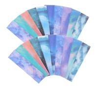 COHEALI 50Pcs Rough Texture Sensory Adhesive Strips DIY Calming Stickers for Portable Mood Soothing Labels with Gradient for Phone Decor and Reduction