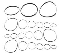 COHEALI 50pcs Rubber Belts for Cassette Recorder and Video Machine Maintenance, Wear-resistant Flexible Replacement Belt Suitable for Repairing Personal Stereo and Tape Machines