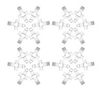 COHEALI 50pcs Silver Alloy Hollow Heart and Cross Charms for Jewelry Making, Compact and Resistant to Fading Accessories for Bracelets, on The Go Crafting