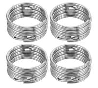 COHEALI 50pcs Stainless Steel Key Ring Metal Split Rings for Crafting the Go Sturdy Round Keychain Hoops Easy Organization Sl nd Stylish Design for Bulk Key