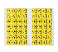 COHEALI 54pcs Yellow Triangle Electrical Warning Stickers Waterproof Reflective Safety Warning Labels for Electrical Panels and Machinery in High-risk Areas and Factories