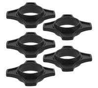 COHEALI 5Pcs Black Handheld Microphone Anti-Roll Rings Replacement Set, Cordless Mic Accessories Anti-Fall and Anti-Slip Function for Karaoke and Portable Singing