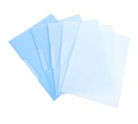 COHEALI 5pcs Blue Plastic Rotating Side Open Buckle File Folders A4 Document Organizer with Quick and Easy Access, Resistant to Damage, Suitable for School and Home Use