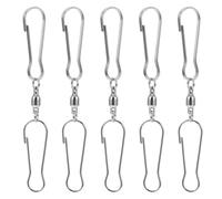 COHEALI 5pcs Metal Clothing Hooks Bra Hooks Eye Sewing Closure Silver Rotatable Not Easy to Rust Not Easy to Fade for Arts and Craft Sewing Projects