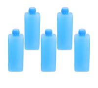 COHEALI 5pcs Reusable Blue Ice Cooling Pack for Air Conditioner and Lunch Boxes Made of Sturdy Pe Material, for Cold Chain Applications and Picnics, Food Preservation and Quick Cooling