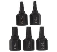 COHEALI 5pcs Screw Extractor Set for Broken Screws Removal with Carbon Steel Multi Spline Extractors and Nut Splitter, Precision Equipment Repair Tool for Workshop and Industrial Scenarios