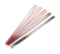 COHEALI 5pcs Stainless Steel Machinist Straight Edge Rulers with Metric and Imperial Dual Sided Scales 50cm Measuring Tool for Engineers and Precision Workshop Use