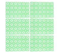 COHEALI 6 Piece Plastic Rabbit Cage Floor Mats, Protective Pet Foot Pads | Light Green Hollow Drainage Design, Helps Prevent Wire Mesh Scratching, Simple Structure for Small Animal Cages