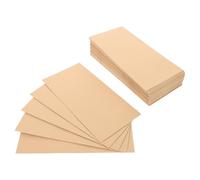 COHEALI 60pcs Khaki Kraft Paper Envelopes with Blank Surface and Elegant Presentation for Party Invitations and Packaging, Minimalist Style Money Envelopes for Cash Budgeting and Greeting