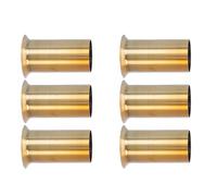 COHEALI 6pcs Antique Brass Candle Socket Covers for European Crystal Chandelier, 30x50mm Flanged Candelabra Sleeves, Hanging Lamp Base Replacement for Vintage Lighting Fixtures
